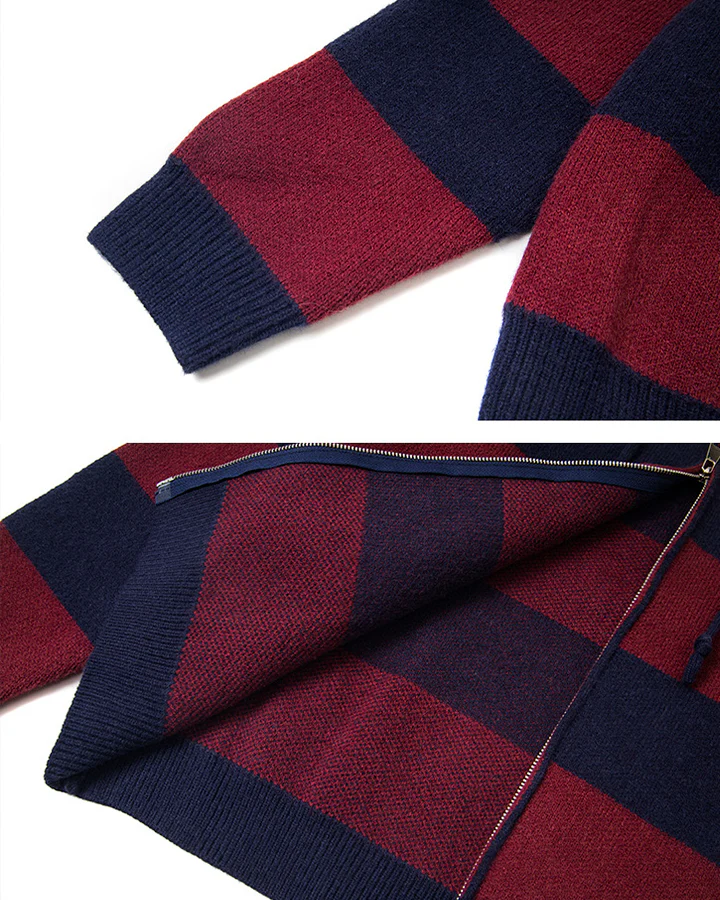 American Vintage Striped Hooded Sweater - Image 11