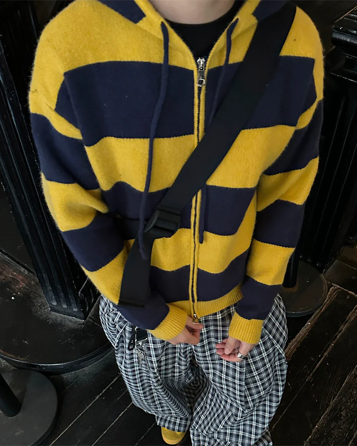 American Vintage Striped Hooded Sweater - Image 2