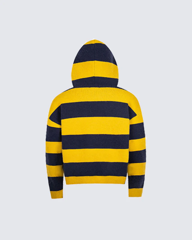 American Vintage Striped Hooded Sweater - Image 5