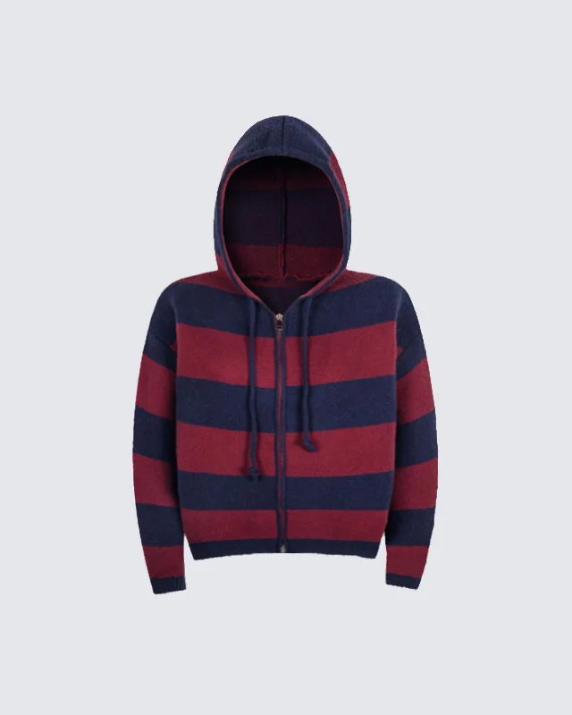 American Vintage Striped Hooded Sweater - Image 6