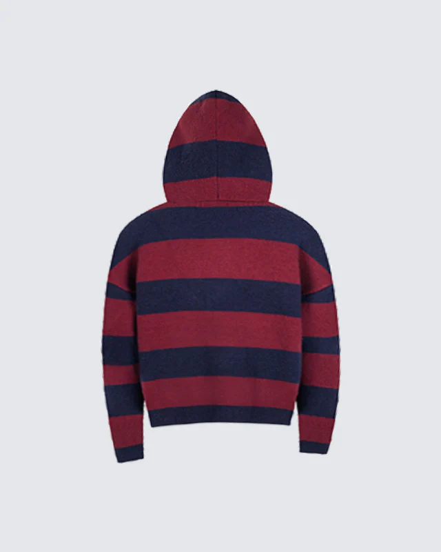American Vintage Striped Hooded Sweater - Image 9