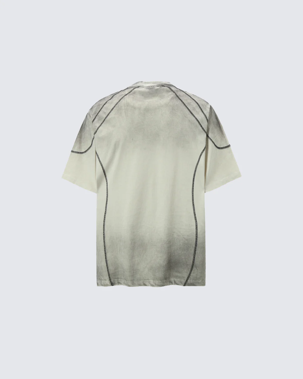 American Vintage Washed Contrast Stitch Graphic T-Shirt - Image 3