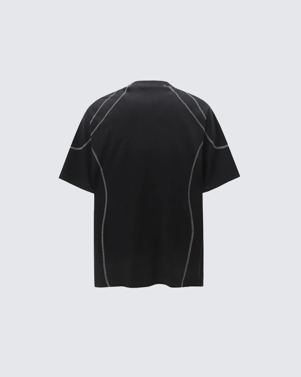 American Vintage Washed Contrast Stitch Graphic T-Shirt - Image 6
