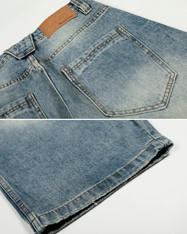 American Vintage Washed Hook Curved Jeans - Image 10