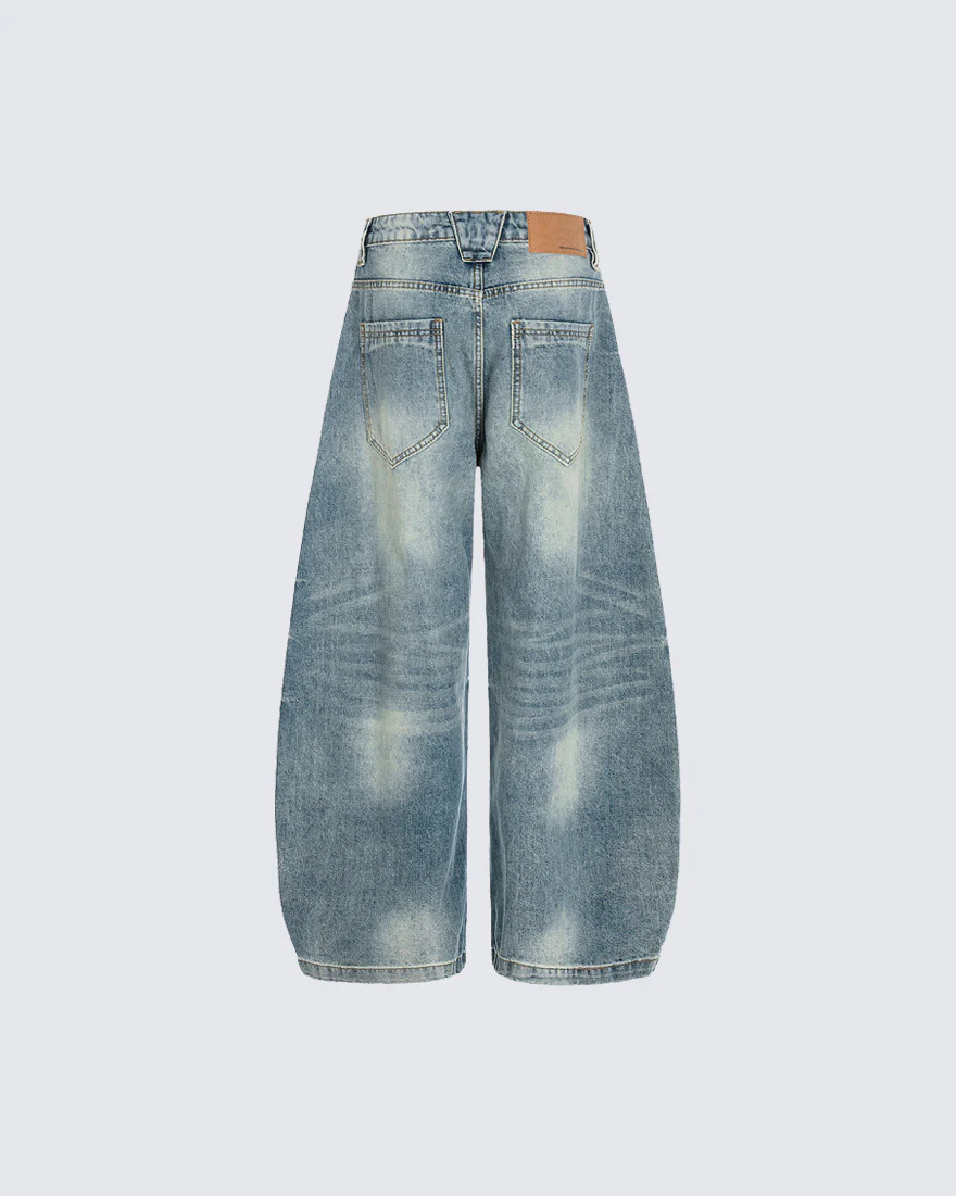 American Vintage Washed Hook Curved Jeans - Image 6