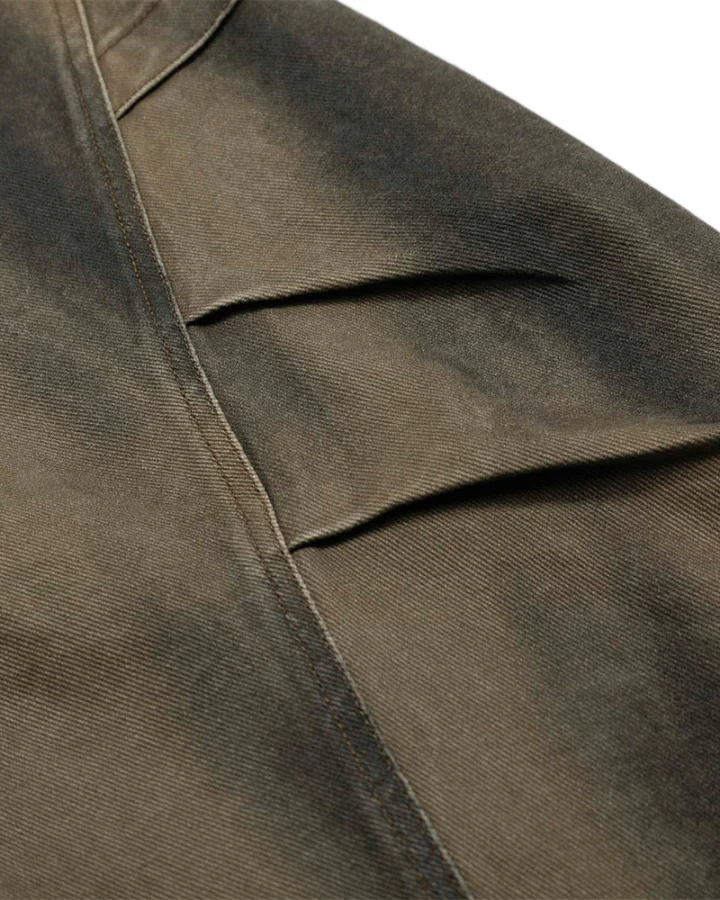 American Vintage Washed Panel Loose Fit Shorts - Image 3
