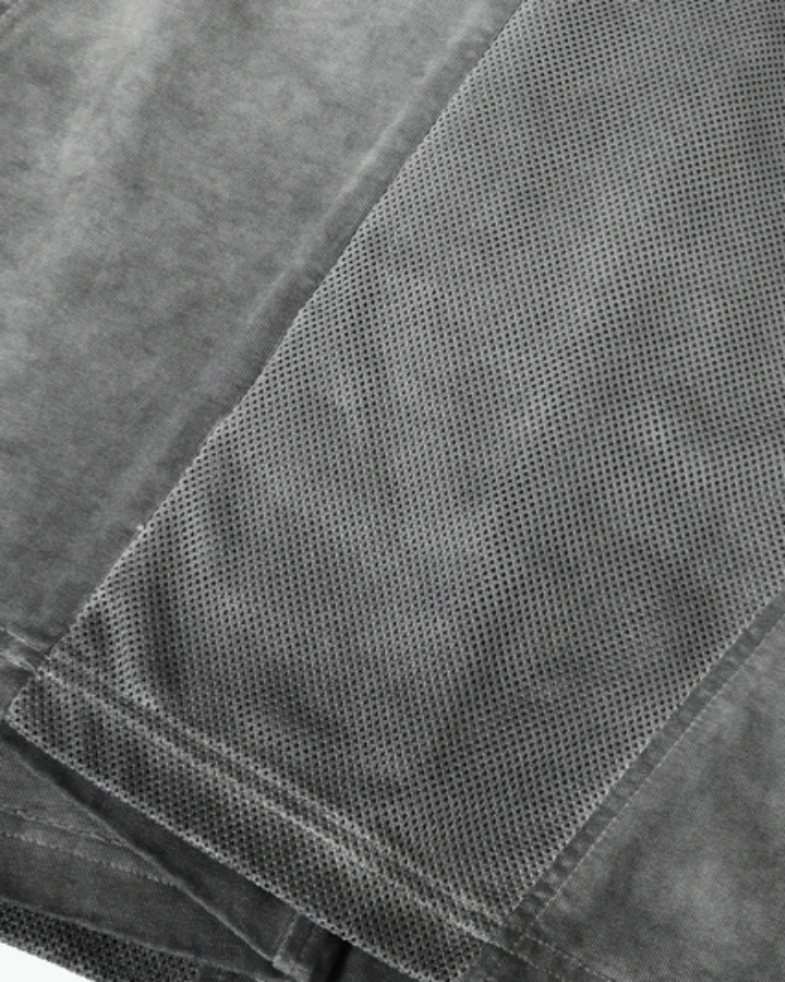 American Vintage Washed Panel Stitching Short Sleeve T-Shirt - Image 6