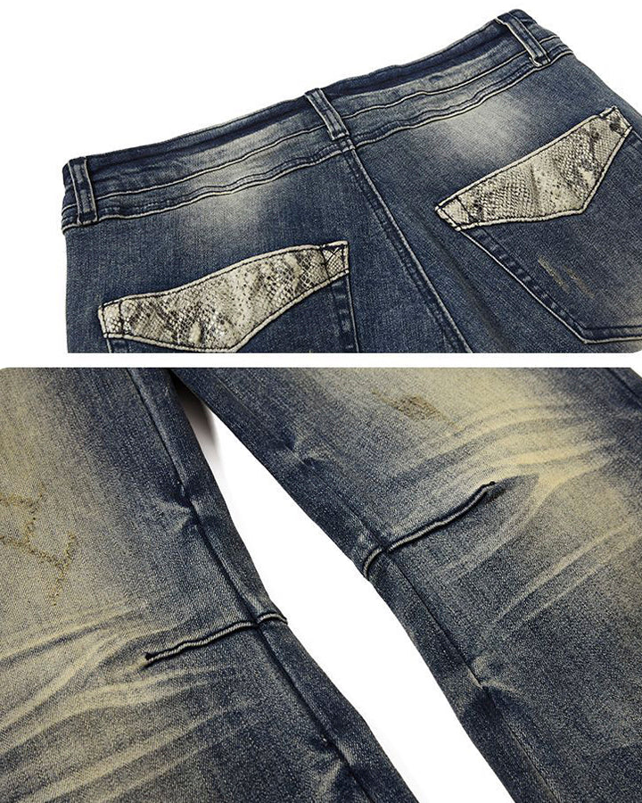American Vintage Whiskered Flared Jeans - Image 10