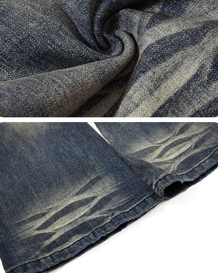 American Vintage Whiskered Flared Jeans - Image 11