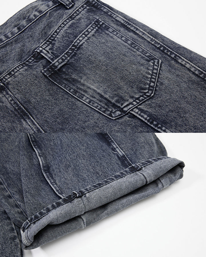 American Wash Patchwork Loose-Fit Denim Pants - Image 13