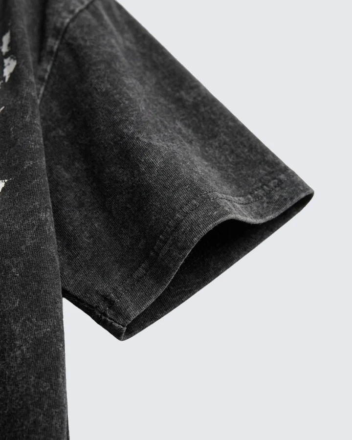 American Washed Distressed Graphic Oversized T-Shirt - Image 5