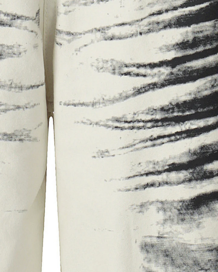 American Washed Ink Print Loose Casual Shorts - Image 7