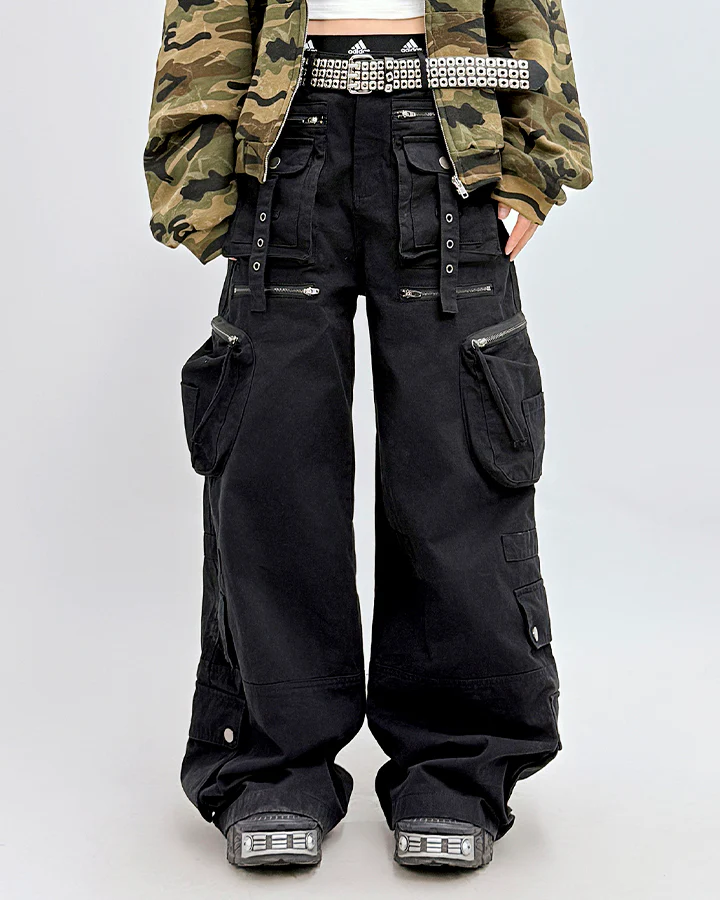 American Workwear Multi-Pocket Denim Pants - Image 2