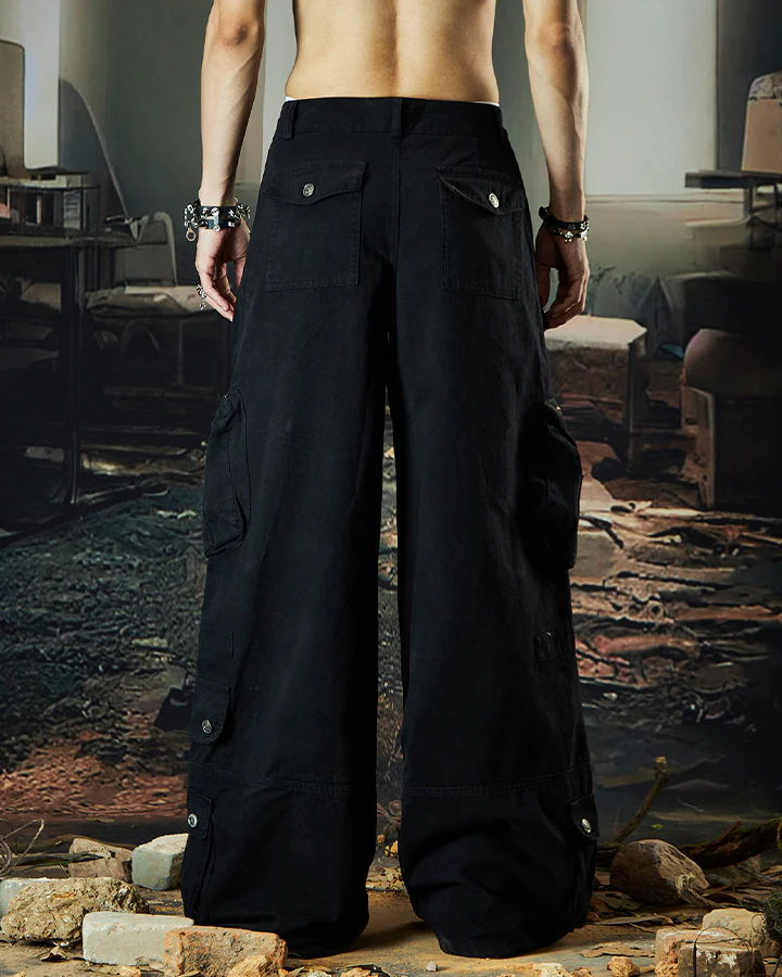 American Workwear Multi-Pocket Denim Pants - Image 6