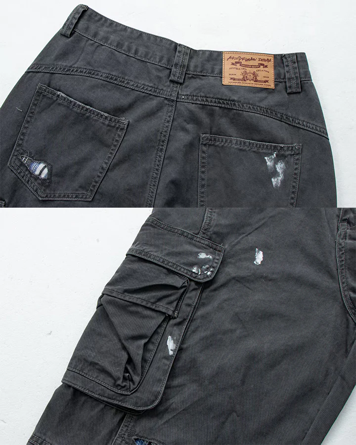 American Wrinkled A-Line Utility Jeans - Image 8