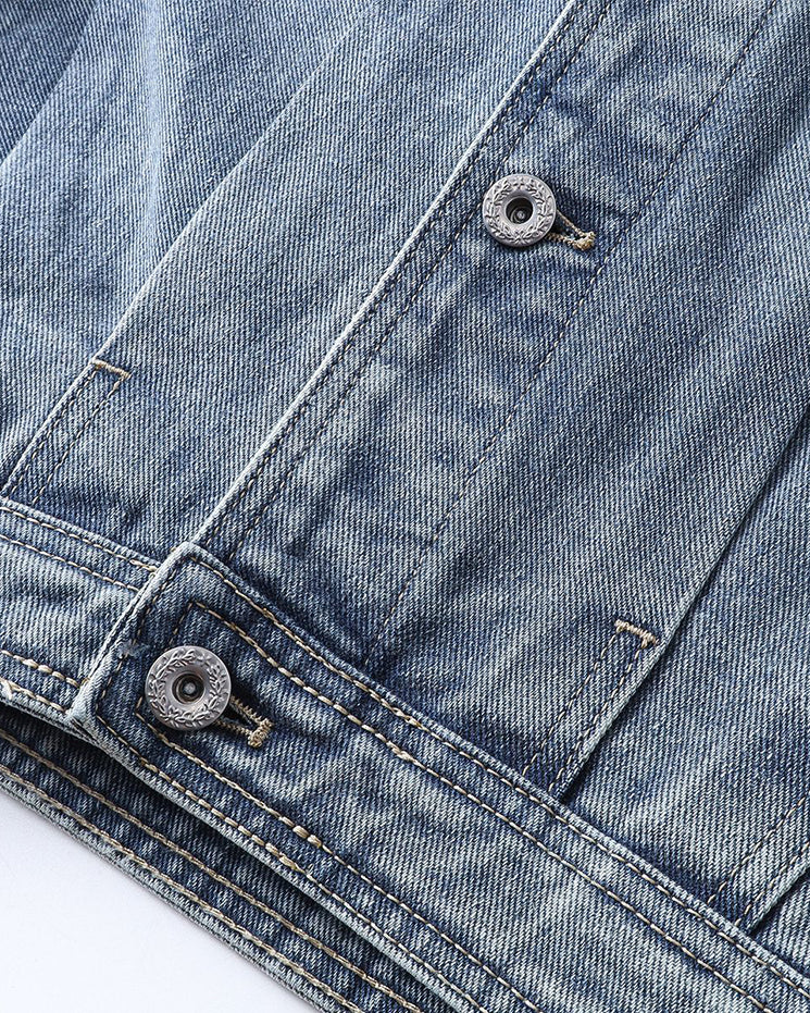 Autumn New Denim Motorcycle Jacket - Image 5