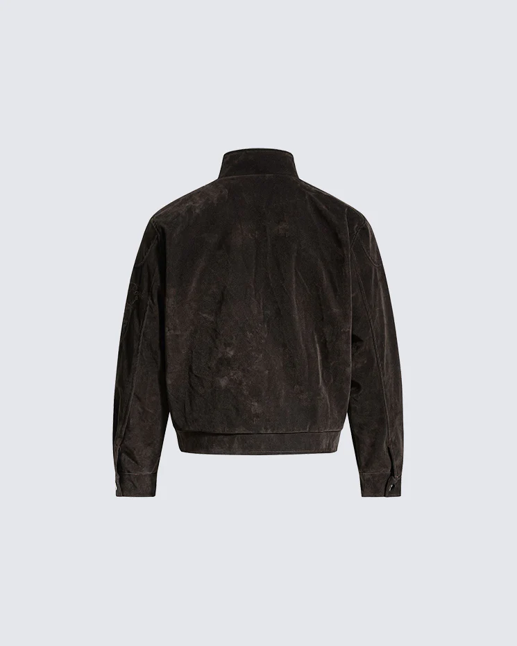 Autumn Winter Embroidered Knight Niche Jacket - Image 6