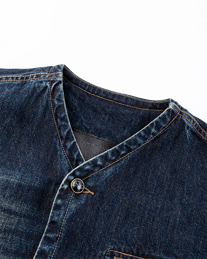 Autumn Winter New Vintage Washed Denim Jacket - Image 3