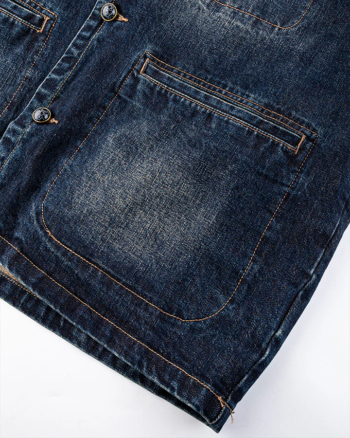 Autumn Winter New Vintage Washed Denim Jacket - Image 7