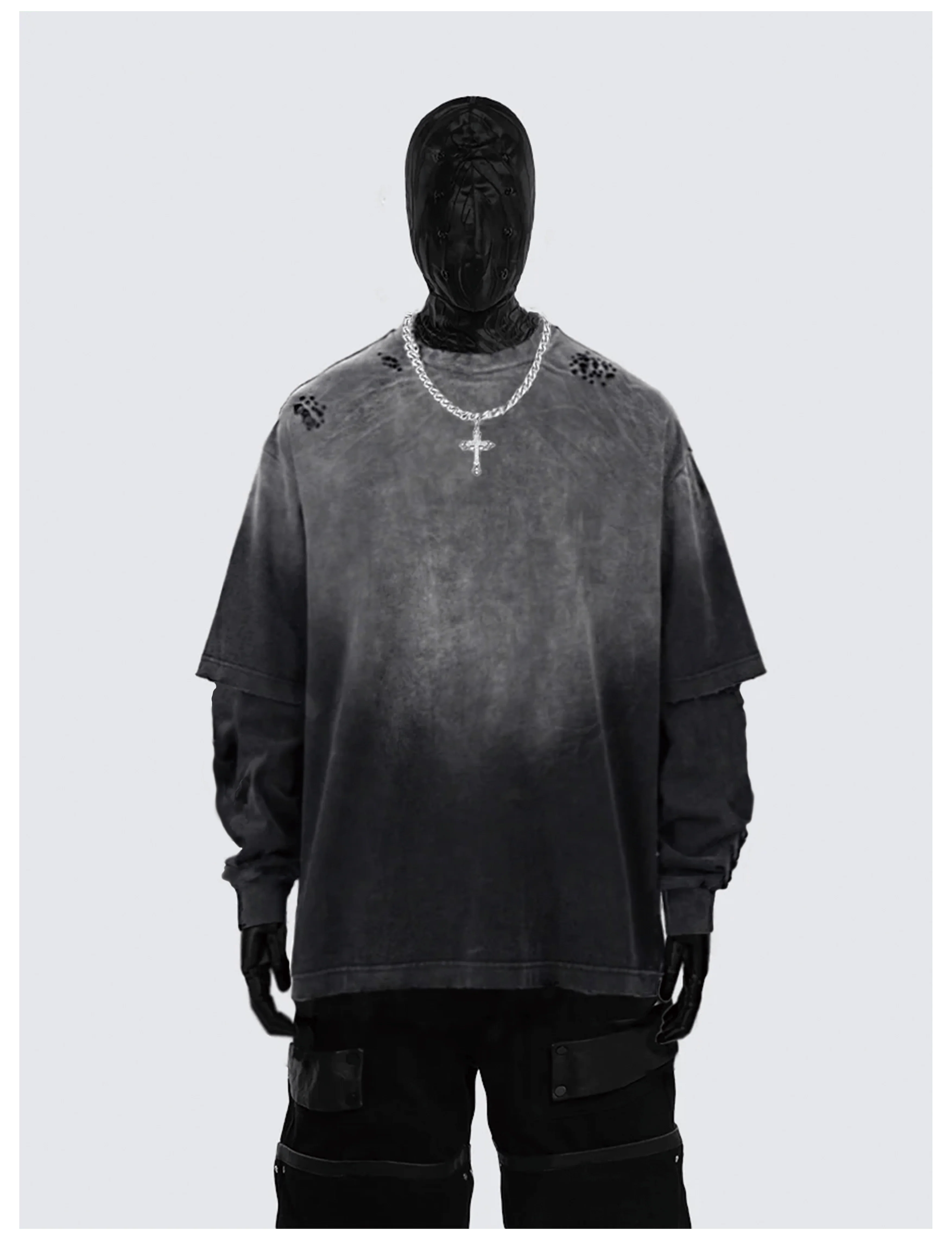 Vintage Washed Long Sleeve T-Shirt - Image 2