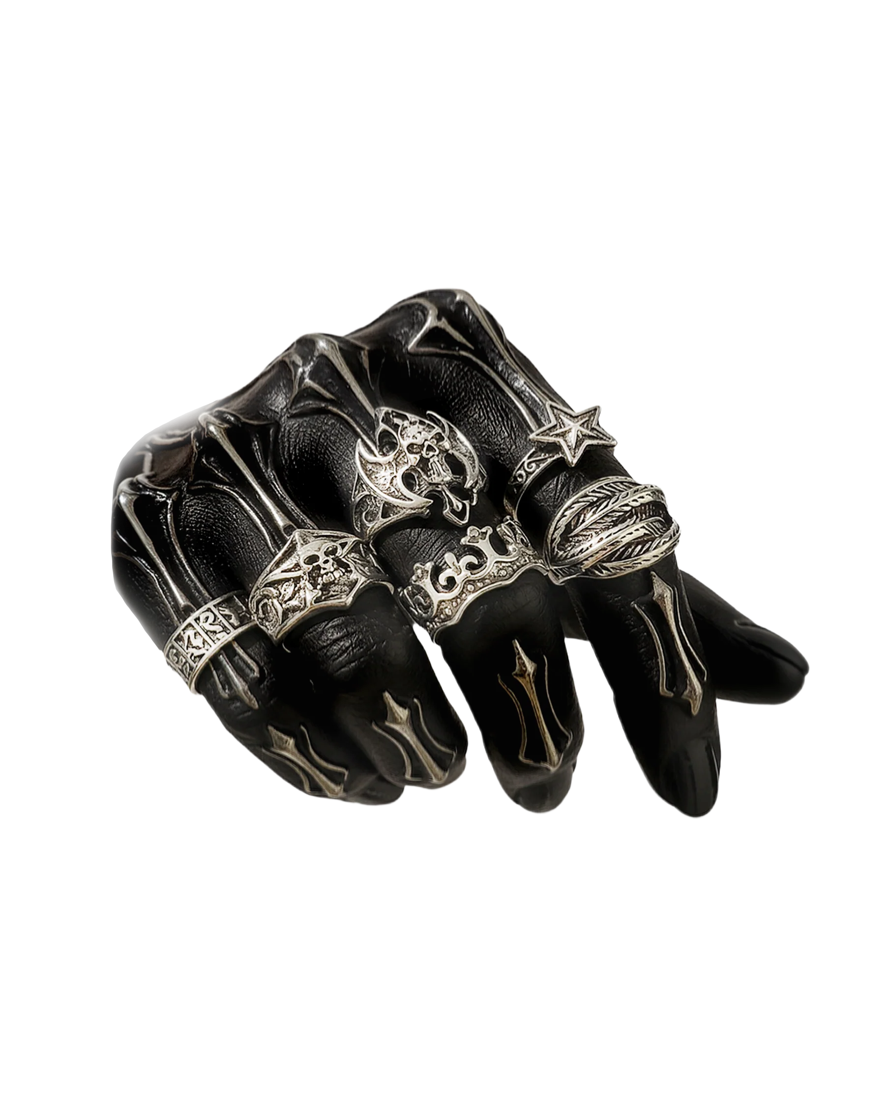 Bone Skull Ring Set - Image 4