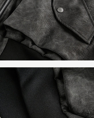 Black Layered Hooded Couple Jacket - Image 9