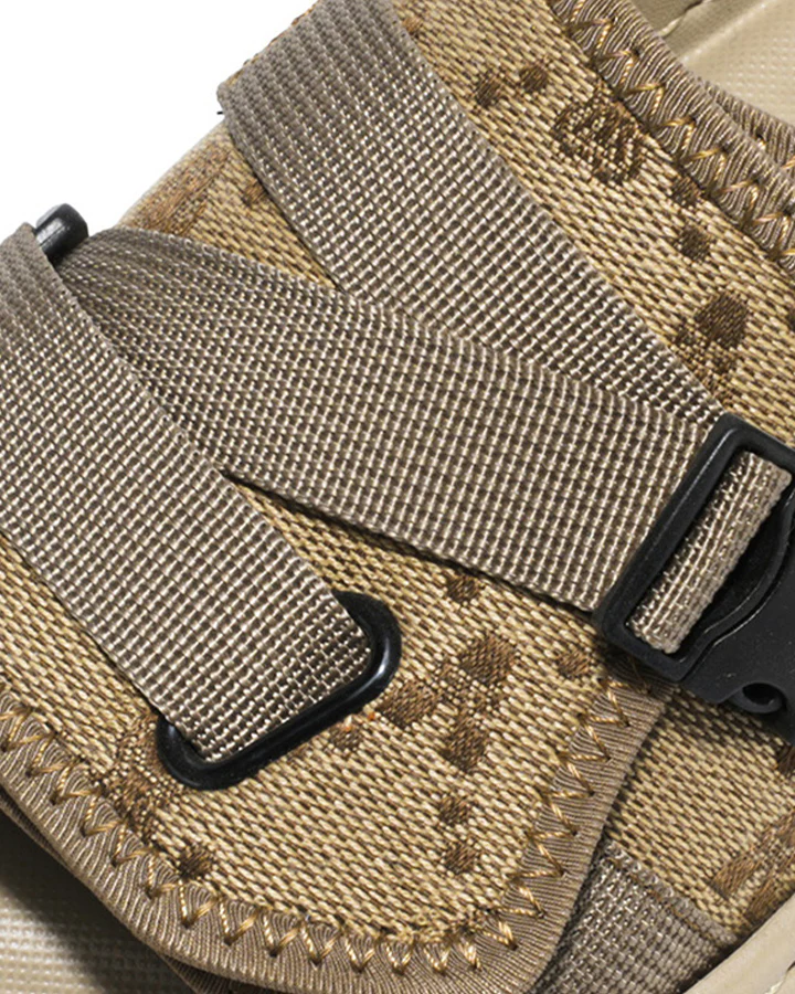 Black Mesh Double Strap Platform Slides - Image 14