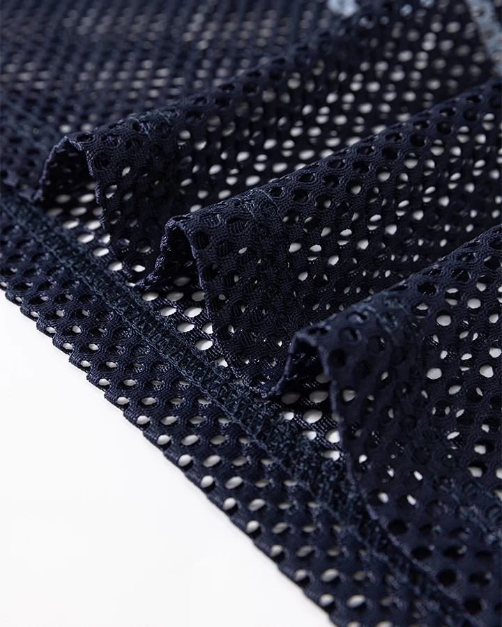Black Mesh Number Print V-Neck T-Shirt - Image 18