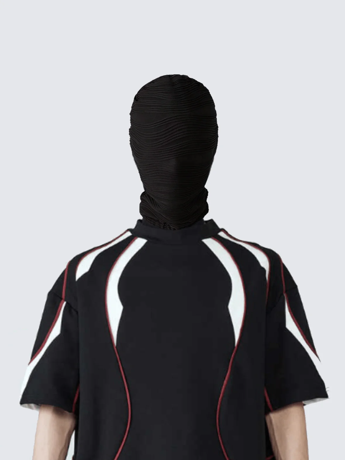 Black Textured Balaclava Mask - Image 2