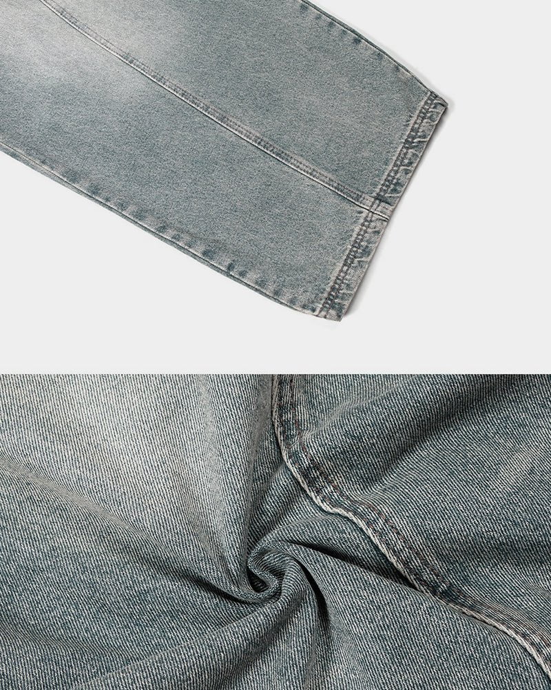 Blade Pants - Distressed Wide-Legged Denim - Image 11