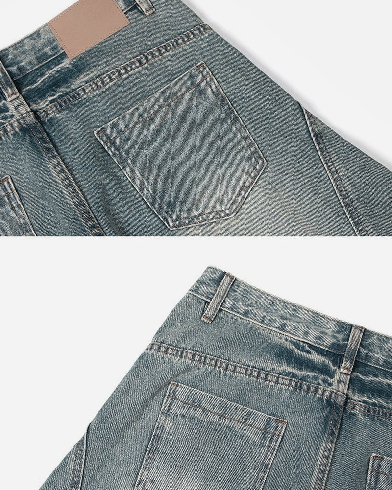 Blade Pants - Distressed Wide-Legged Denim - Image 12
