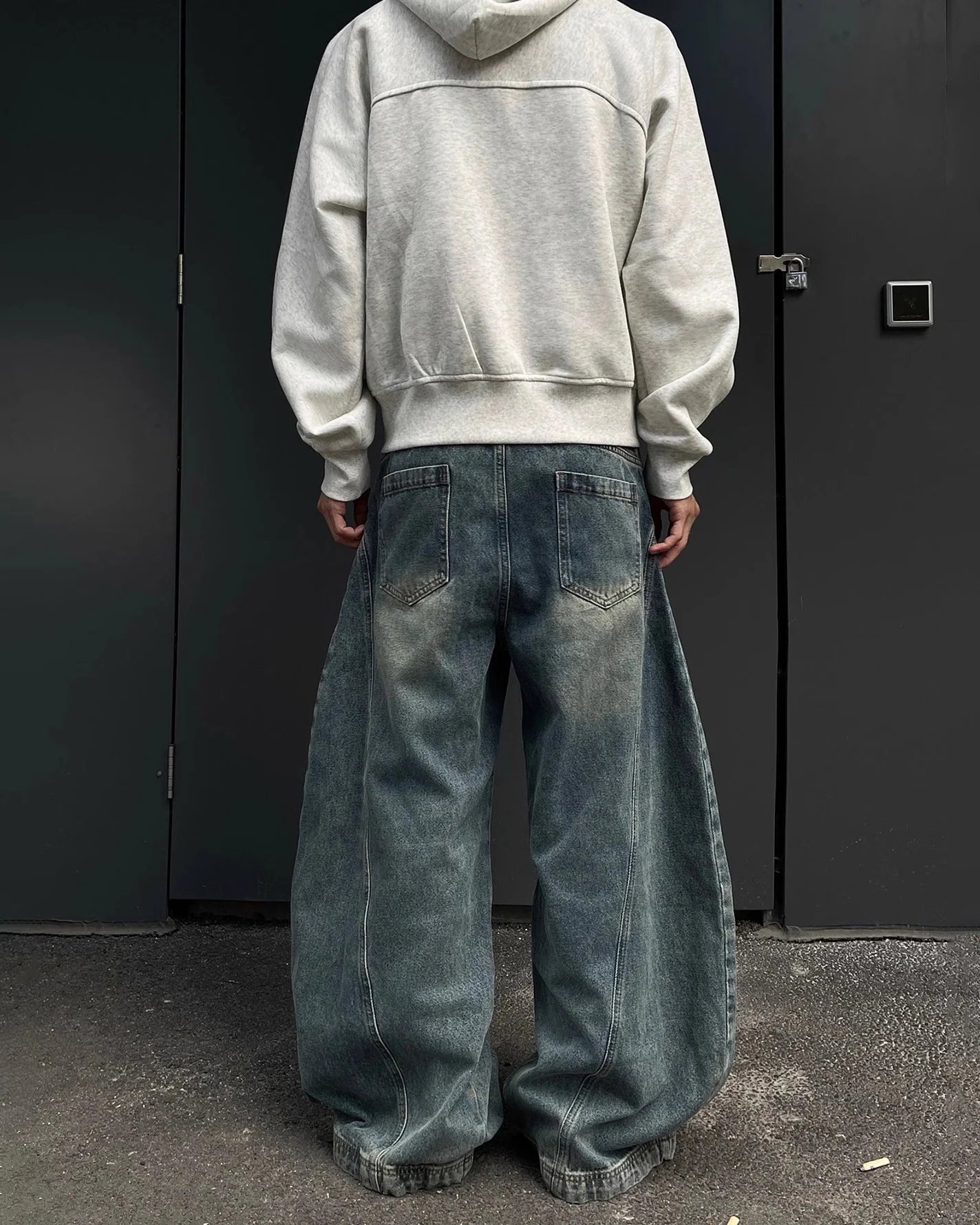 Blade Pants - Distressed Wide-Legged Denim - Image 4