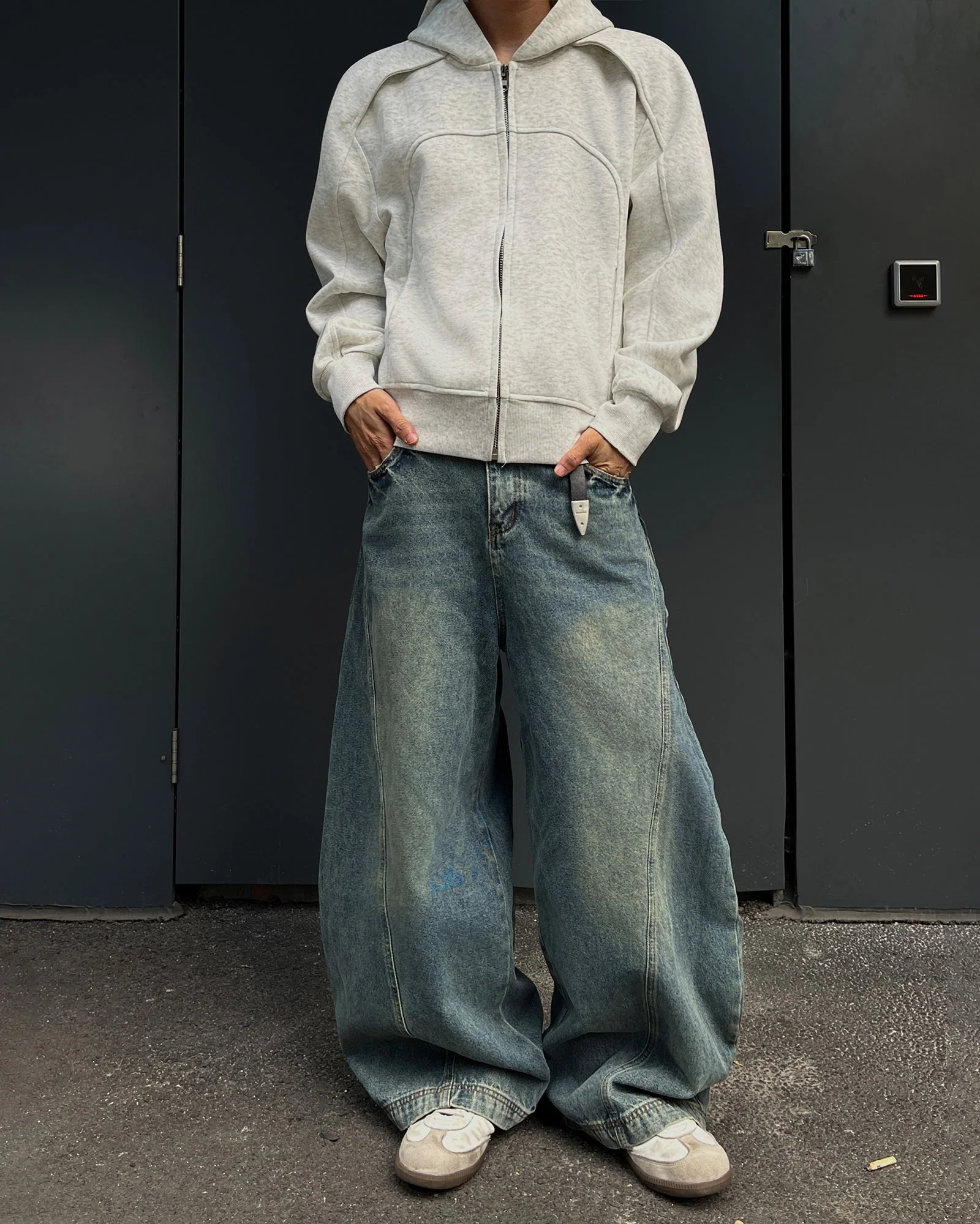 Blade Pants - Distressed Wide-Legged Denim - Image 5