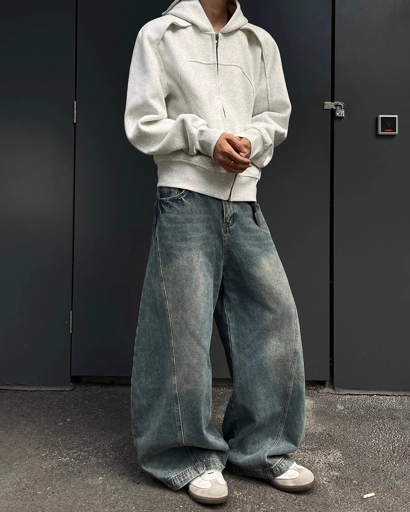 Blade Pants - Distressed Wide-Legged Denim - Image 6