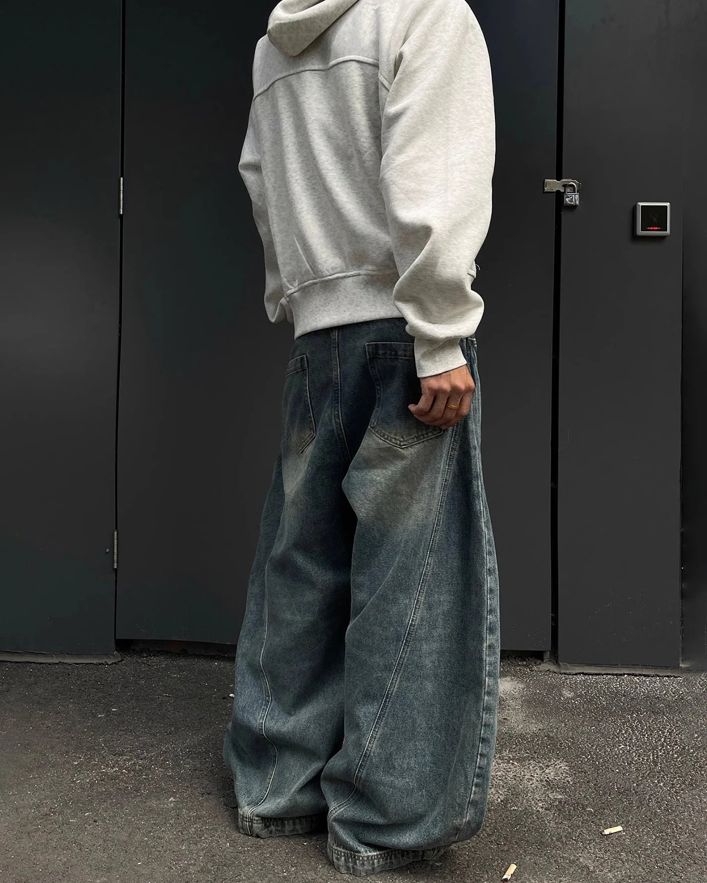 Blade Pants - Distressed Wide-Legged Denim - Image 7