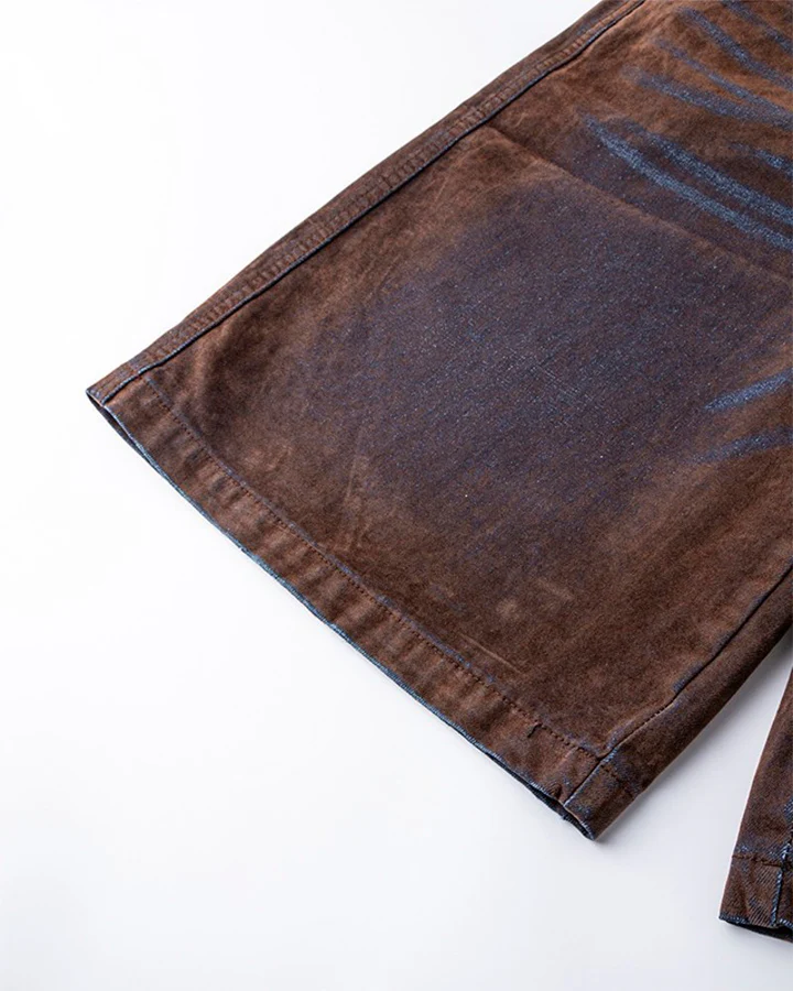 Brown Washed New Vintage Shorts - Image 11