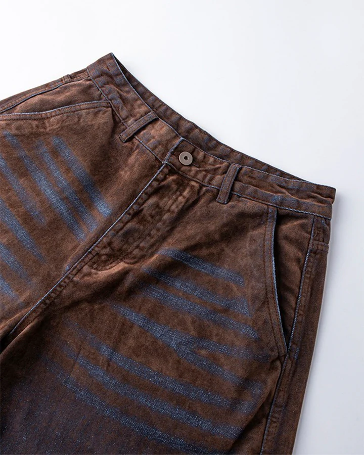 Brown Washed New Vintage Shorts - Image 8