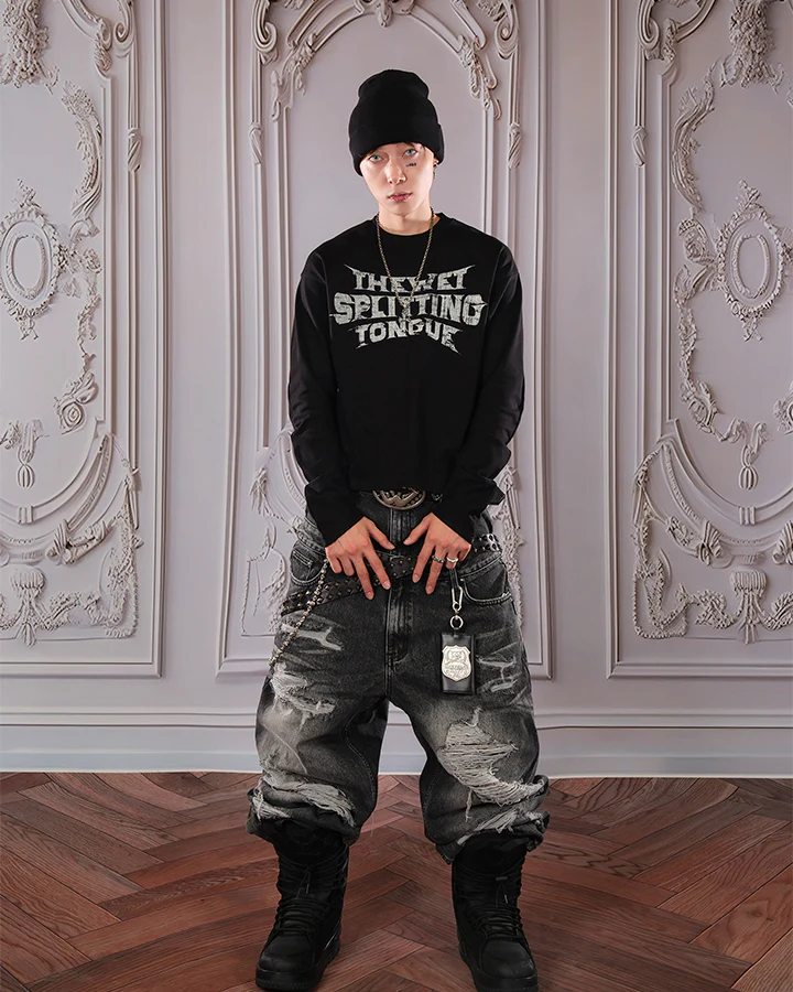 Camo Long Sleeve with Curved Blade Design - Image 6