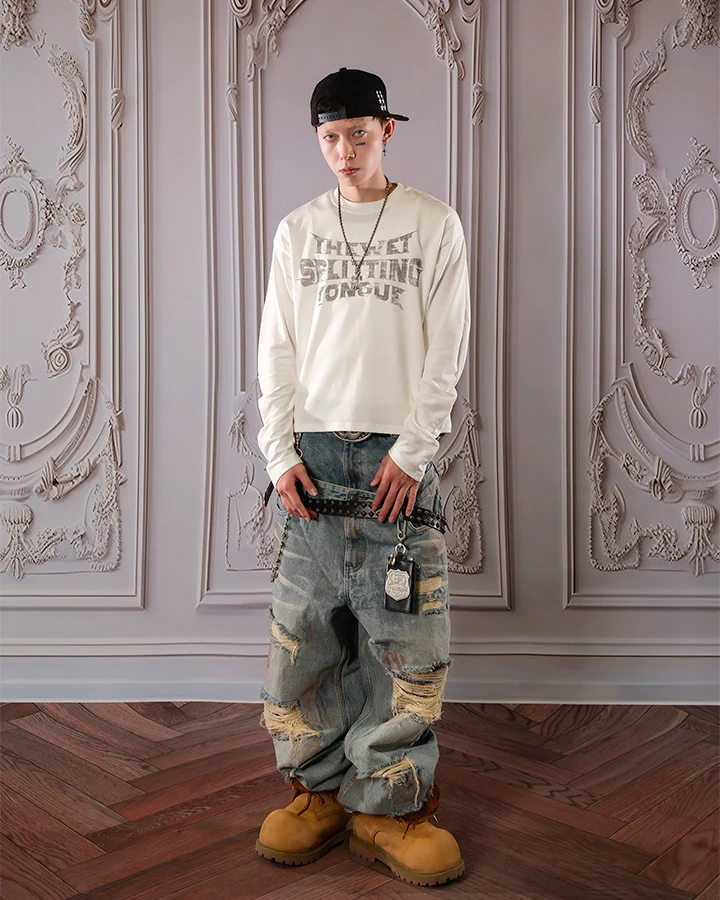 Camo Long Sleeve with Curved Blade Design - Image 9