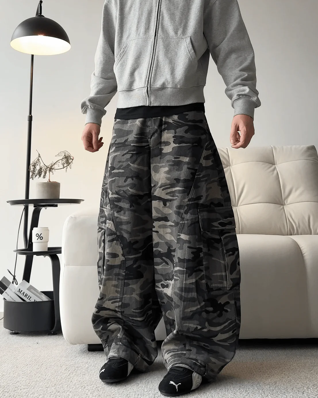 Camouflage Cargo Baggy Jeans - Image 2
