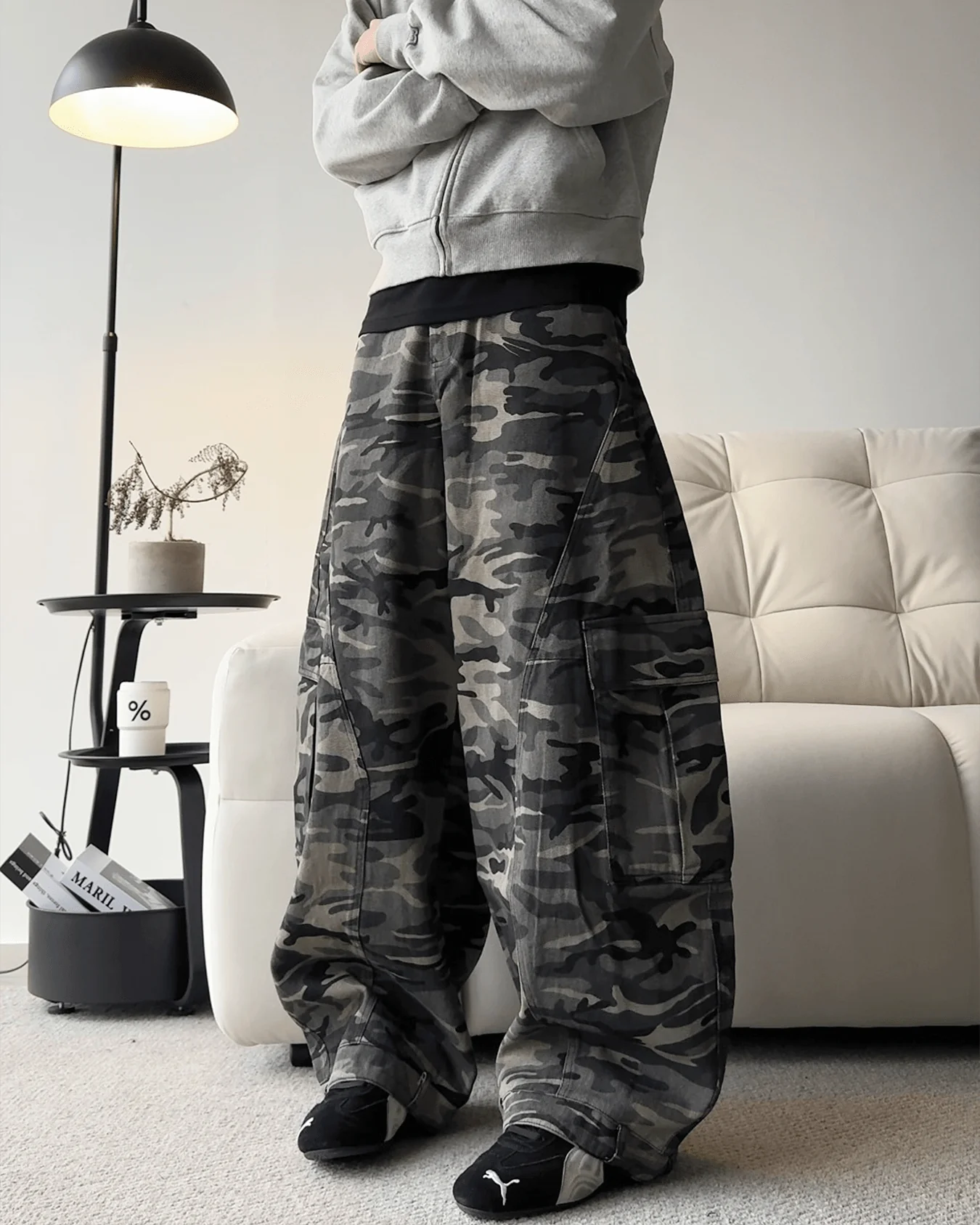 Camouflage Cargo Baggy Jeans - Image 5