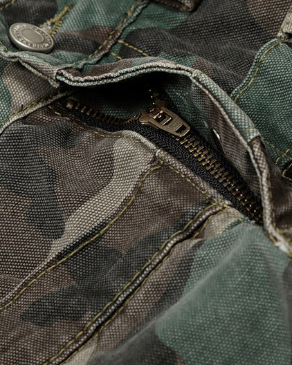 Camouflage Cargo Pants with Double Waist - Image 4