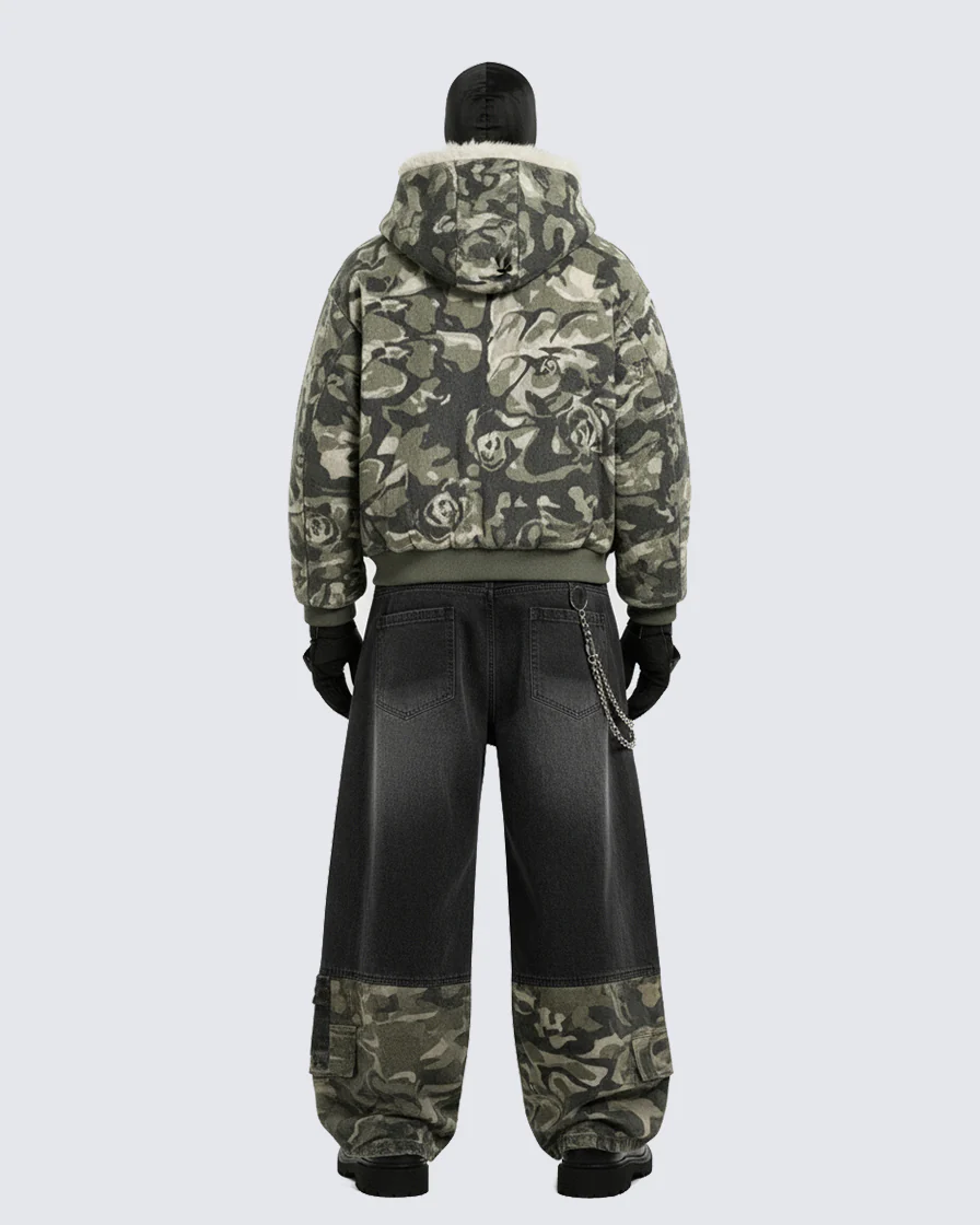 Camouflage Fleece-Lined Double-Belt Set - Image 3