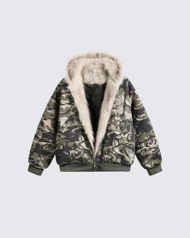 Camouflage Fleece-Lined Double-Belt Set - Image 4