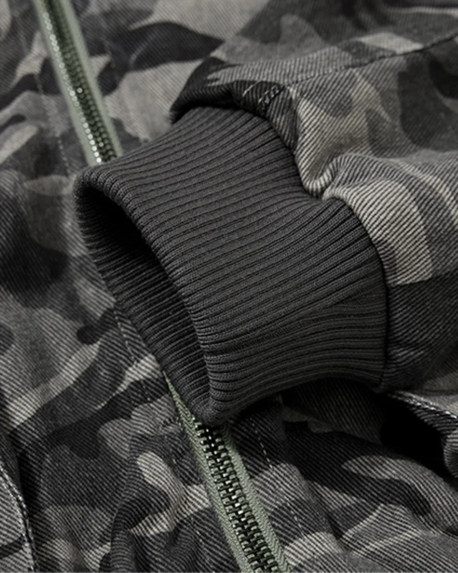 Camouflage Hooded Cargo Jacket - Image 6