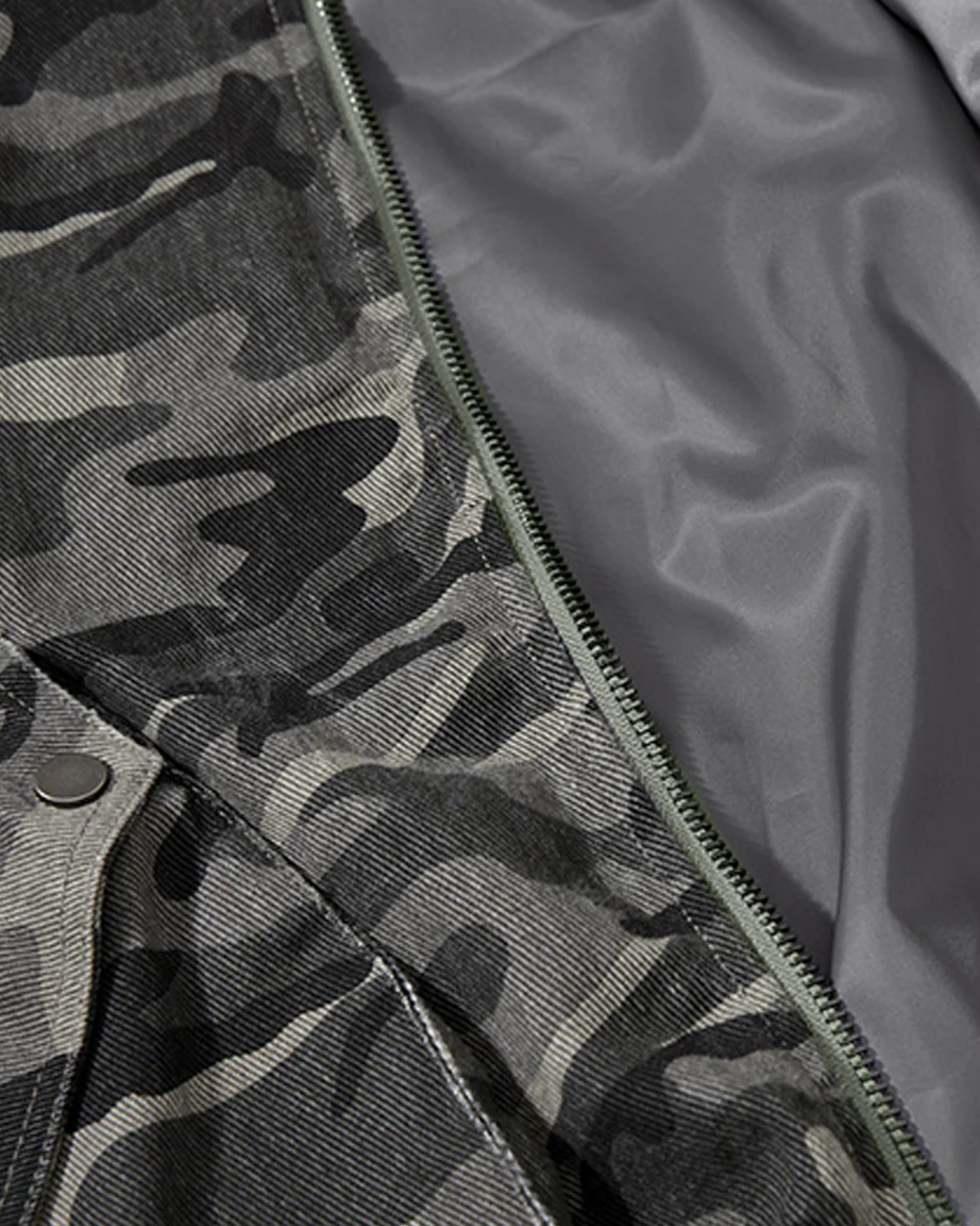 Camouflage Hooded Cargo Jacket - Image 7