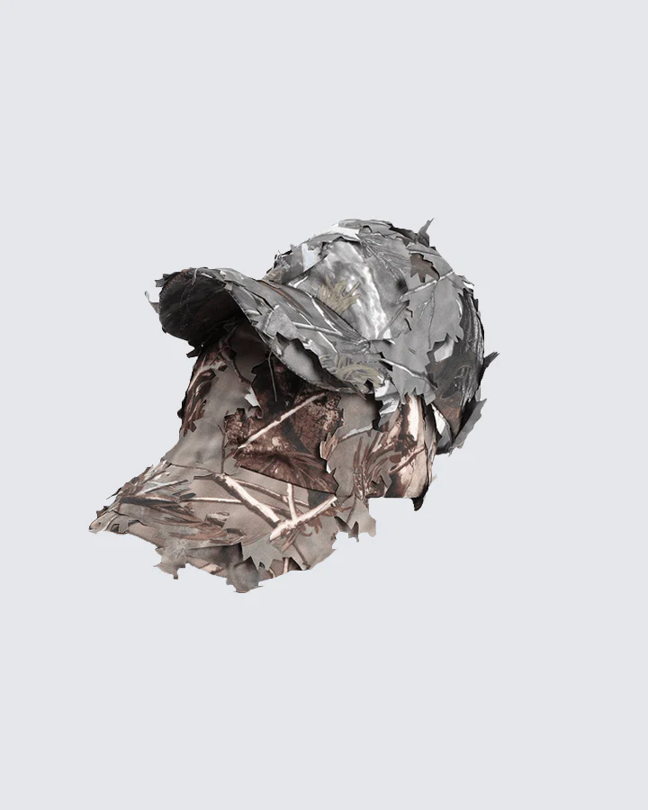Camouflage Leaf Patterned Cap - Image 4
