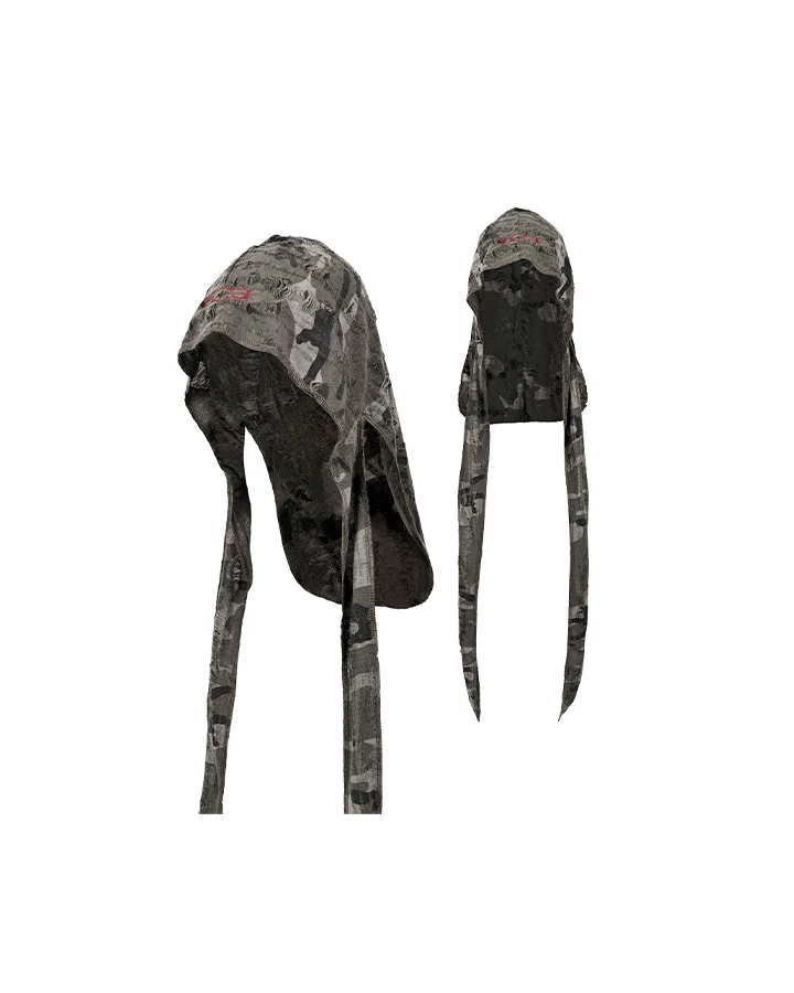 Camouflage Long-Tail Head Scarf - Image 5