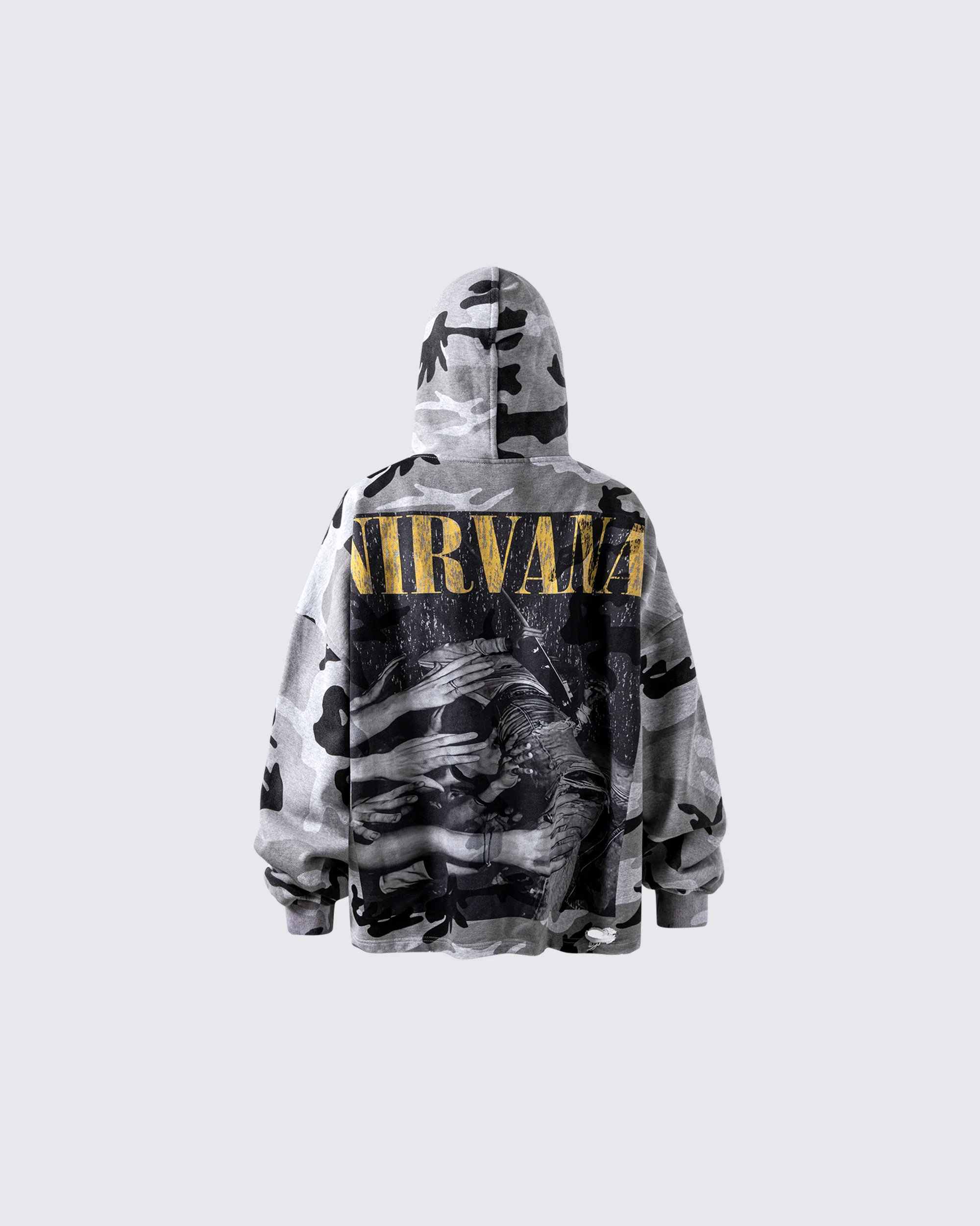 Camouflage Nirvana Graphic Hoodie - Image 4