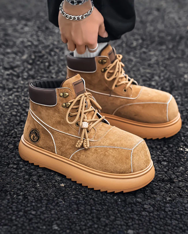 Chunky Plush Martin Boots - Image 6